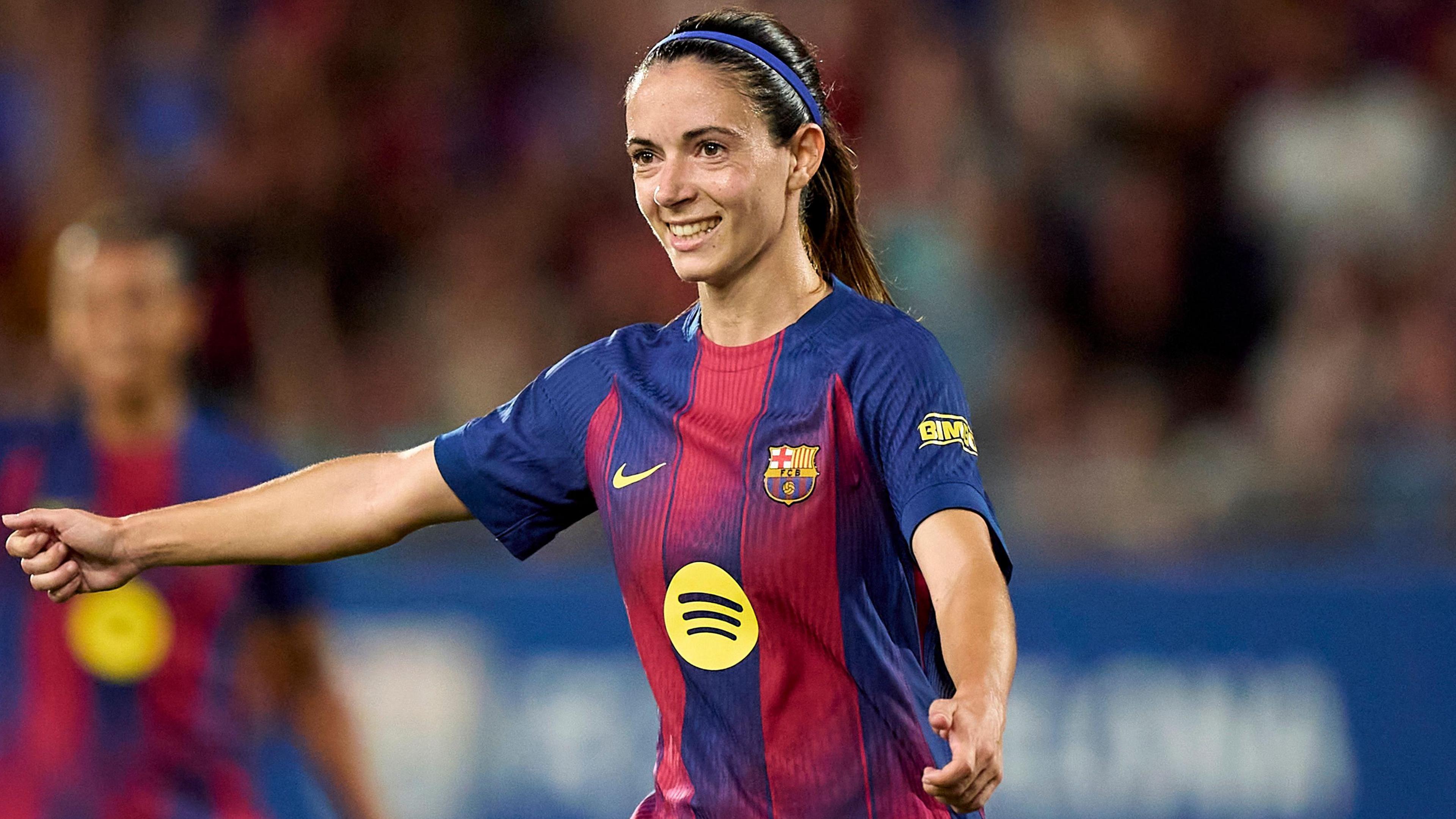 Aitana Bonmati playing for Barcelona