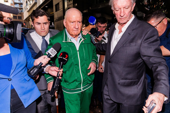 Alan Jones leaving Day Street Police Station after being released on bail in November last year.