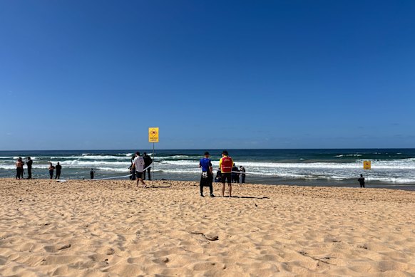 The current situation at Long Reef Beach.