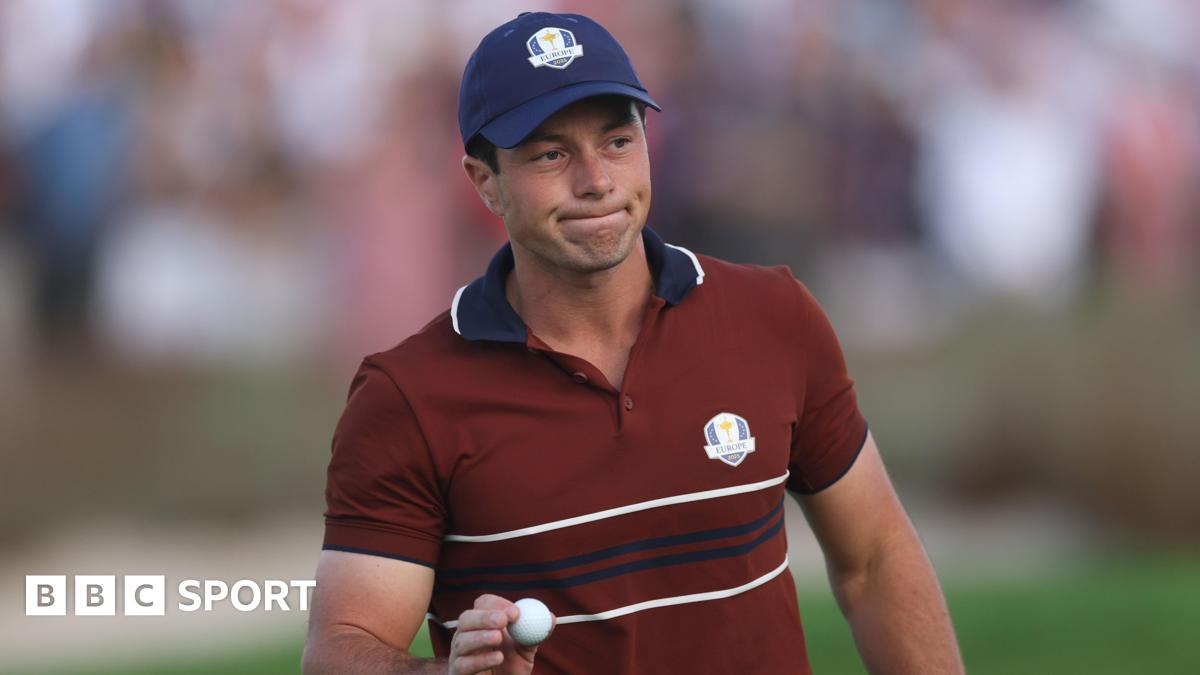 Ryder Cup 2025: Europe's Viktor Hovland out of singles match v Harris English