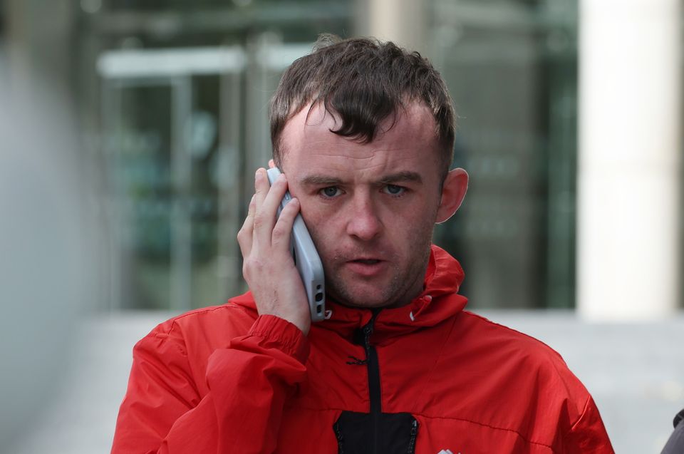 Sean Lawrence, 25yrs, with an address in Dublin pictured leaving the Criminal Courts of Justice (CCJ) Photo: IrishPhotoDesk.ie