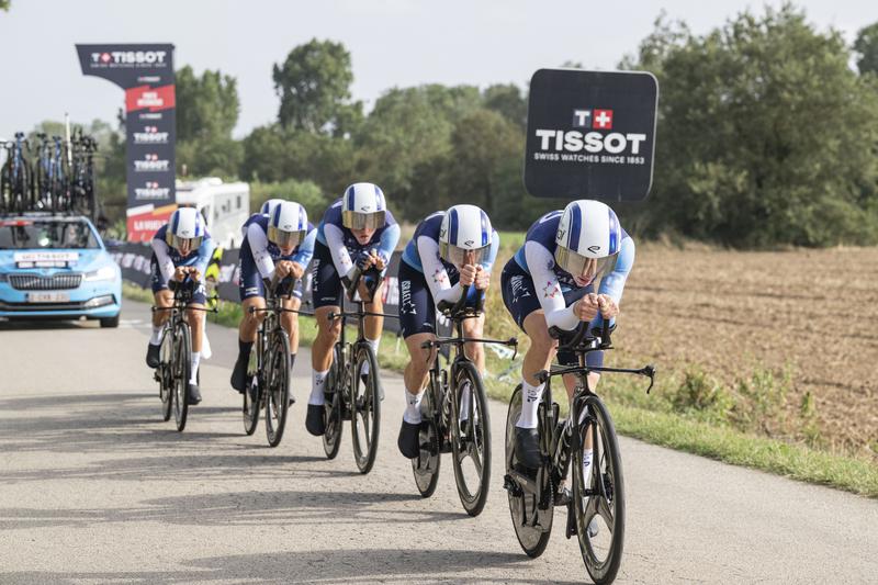 Israel Premier Tech team during La Vuelta 2025 in Figueres, Catalonia