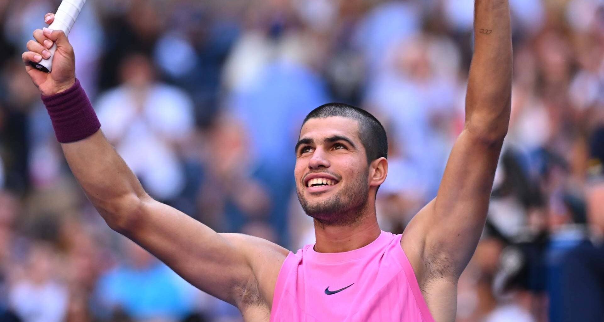 Carlos Alcaraz is into the quarter-finals at a major tournament without dropping a set for the first time in his career.