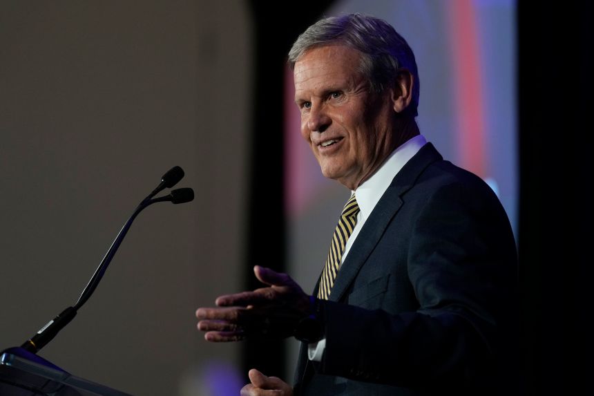 Gov. Bill Lee speaks in Nashville, Tennessee, on July 28, 2025.