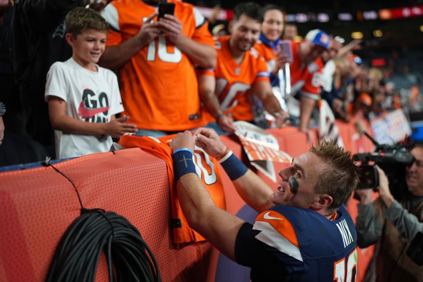 Nix threw for a career-high in yards in the win over the Bengals.