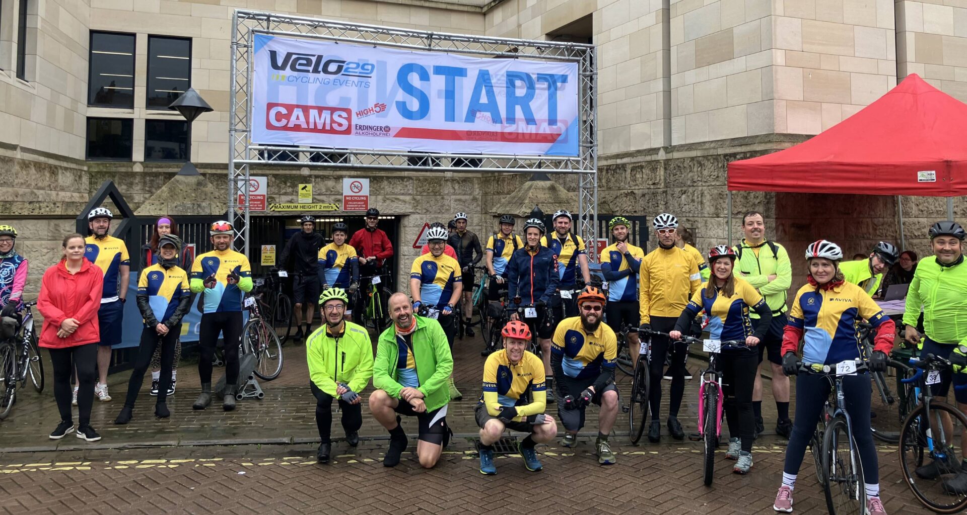 Aviva cyclists shift gears for charity challenge