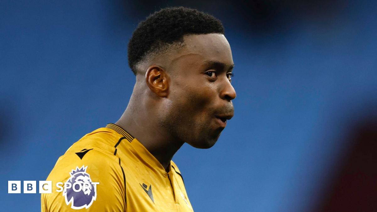 Marc Guehi (right) after scoring for Crystal Palace against Aston Villa on Sunday night