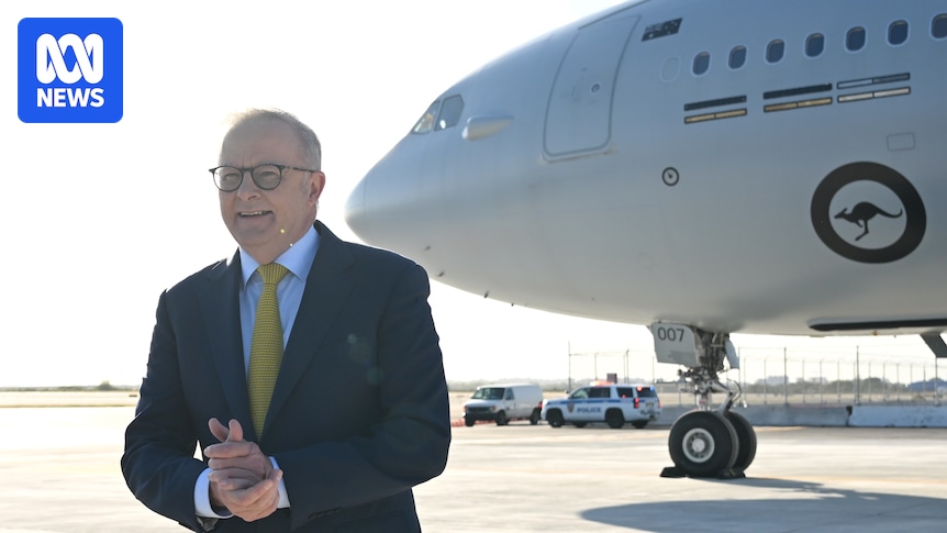 Australia formally recognises state of Palestine as Anthony Albanese arrives in US