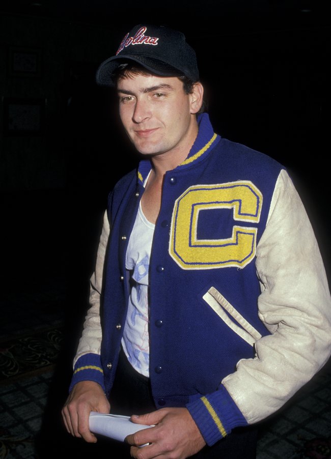 “I flipped the menu over,” Sheen said, confirming the same-sex romps. Here in 1988. 