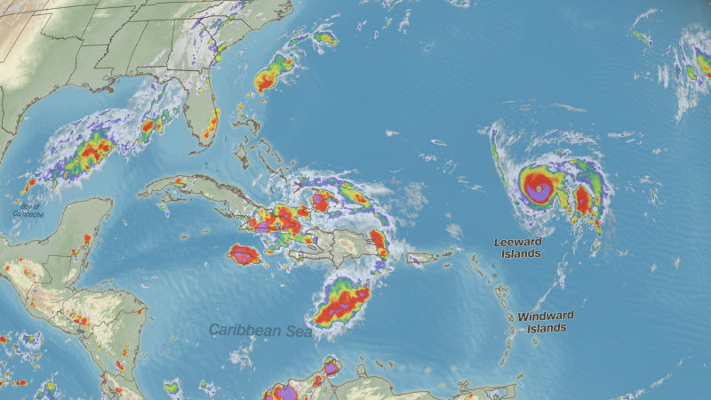 Southeast on alert for next storm to join Hurricane Humberto in the Atlantic