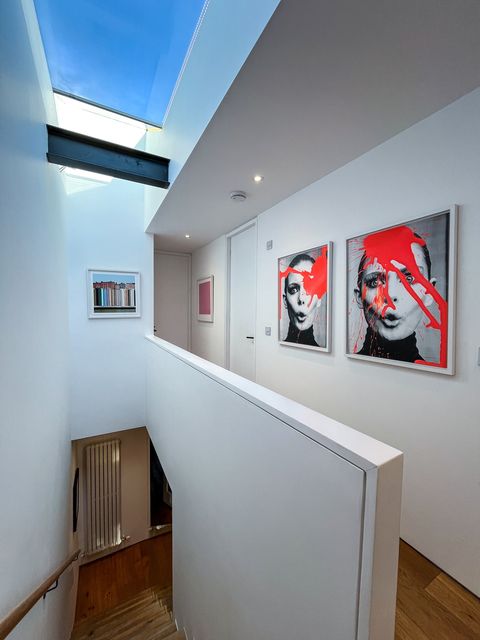 The first floor landing, with rooflight