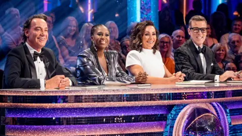 A picture of the Strictly judges, left to right: Craig Revel Horwood, Motsi Mabuse, Shirley Ballas & Anton Du Beke
