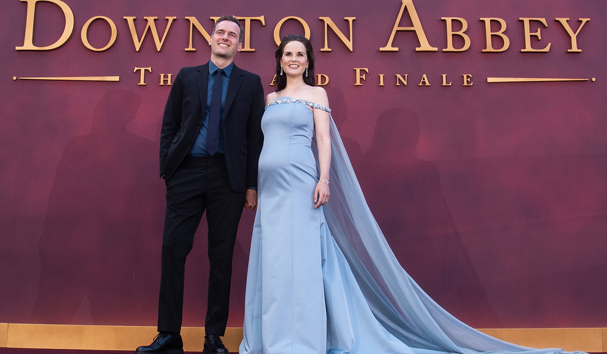 Jasper Waller-Bridge and Michelle Dockery attend the "Downtown Abbey: The Grand Finale" world premiere. Pic: Getty Images