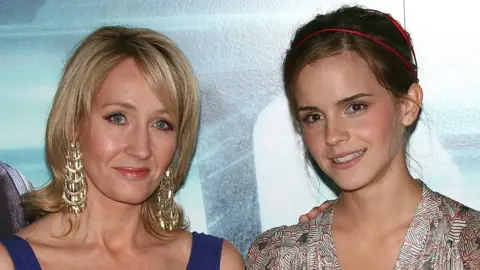Wireimage/Getty Images JK Rowling and Emma Watson pictured together in 2009