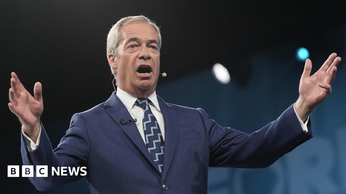 Nigel Farage giving speech at Reform UK party conference - live updates