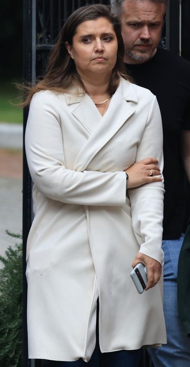 Witness Biba Van Belle pictured leaving the coroners court in Dublin. Pic Collins Courts