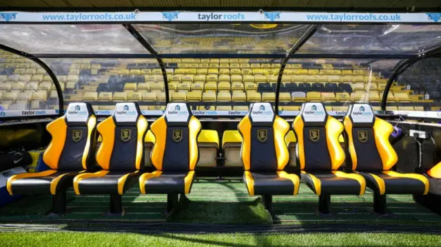 A general view of the Livingston dugout