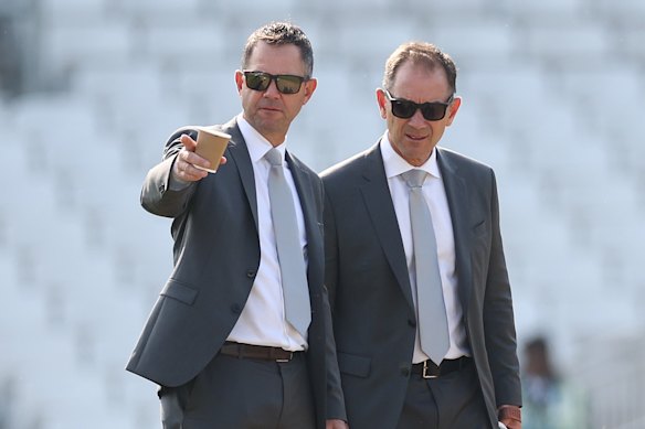 Ricky Ponting and Justin Langer.
