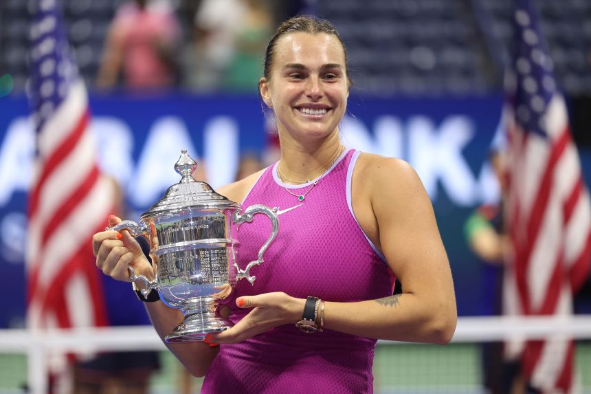 Sabalenka won the 2024 US Open final to claim the third grand slam singles title of her career.