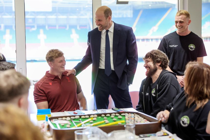 Harry's brother Prince William was in the Welsh capital of Cardiff visiting a new mental health hub run by the Jac Lewis Foundation to mark World Suicide Prevention Day on Wednesday.