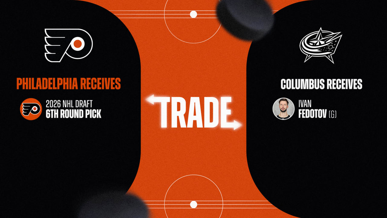 Flyers Acquire Sixth Round Pick in 2026 From Columbus in Exchange for Ivan Fedotov
