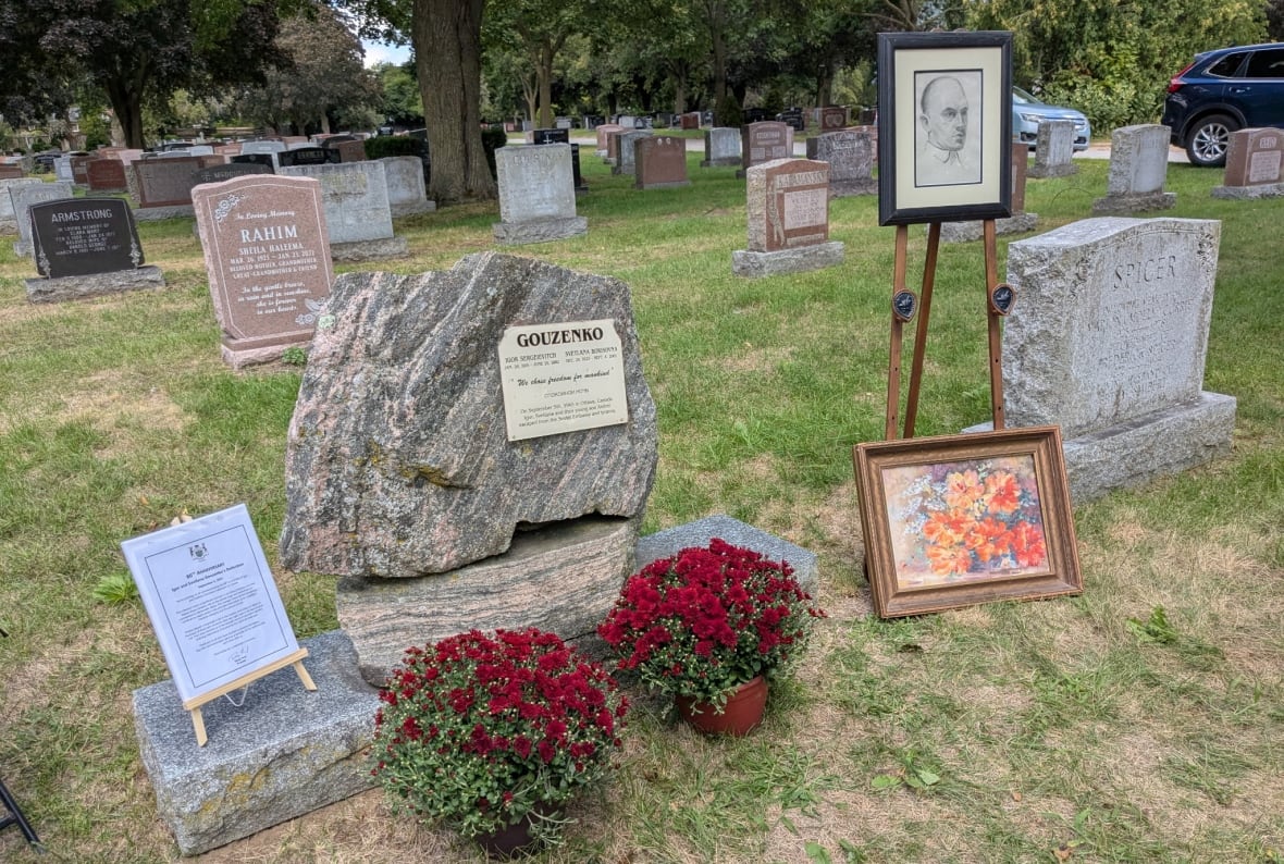 The grave of Igor Gouzenko.