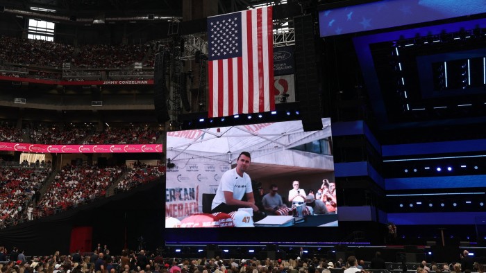 Thousands gather in Arizona at memorial service for Charlie Kirk