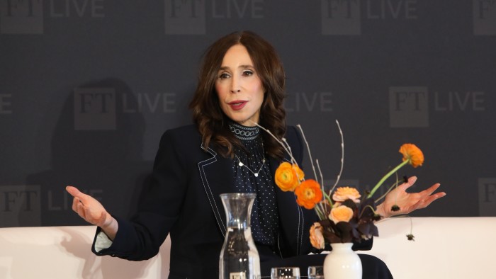 New York Times CEO Meredith Kopit Levien speaks at the FT Business of Entertainment summit in West Hollywood, California on Wednesday