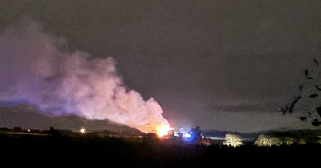 Fire services battling major blaze in Raphoe
