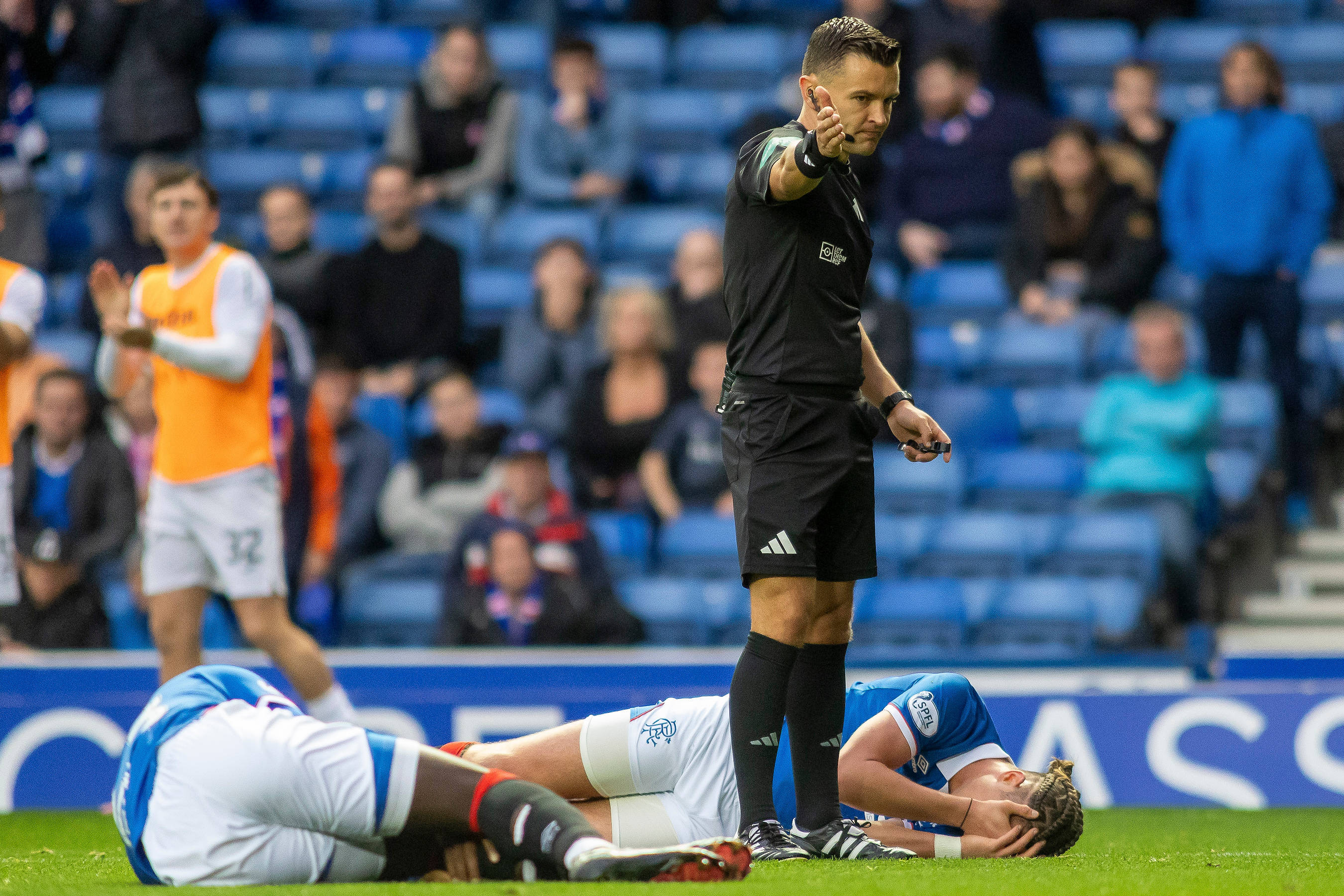 Empty seats at Ibrox