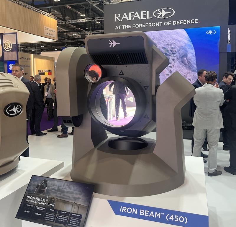 iron beam laser on display at DSEI
