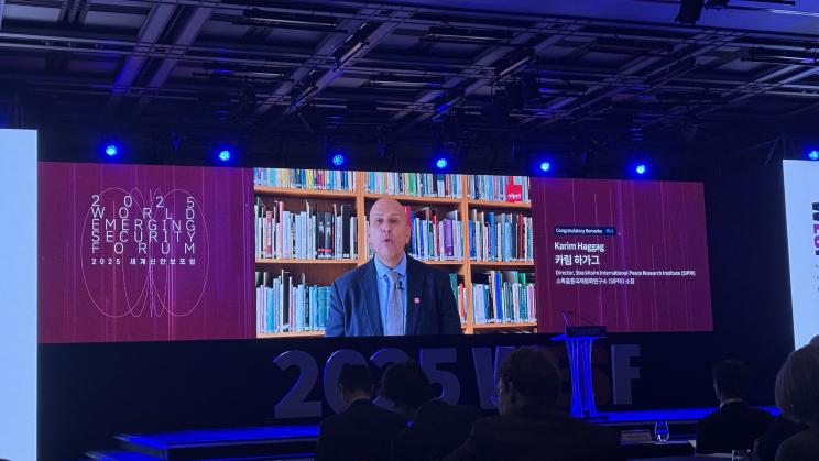 SIPRI at the 2025 World Emerging Security Forum in Seoul