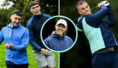 In Pictures: Rugby And GAA Heroes Take To K Club For Irish Open Pro-Am
