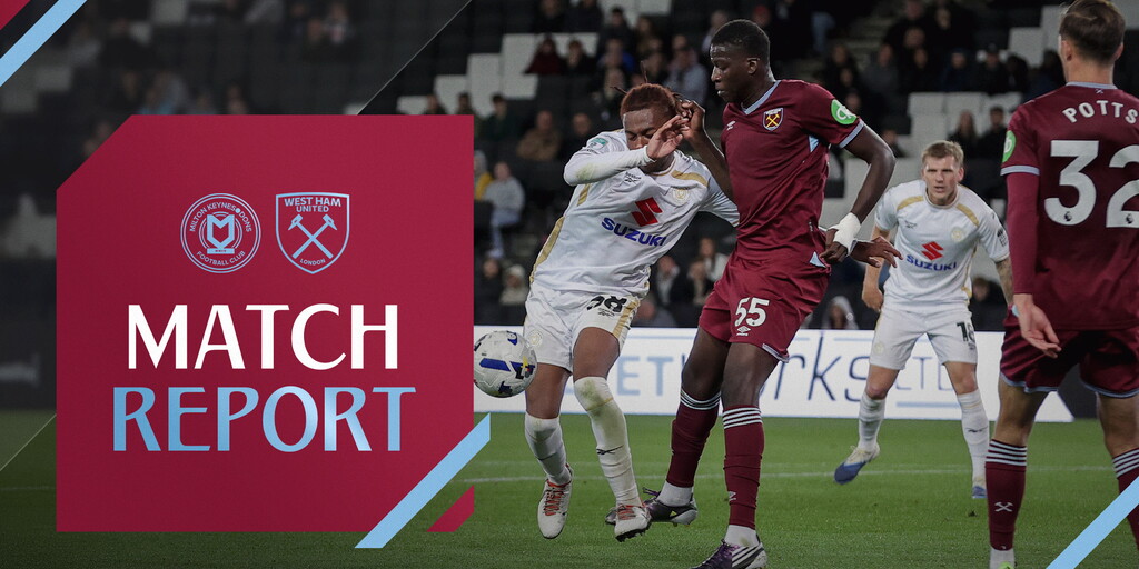 Report & Reaction | Young Hammers hit five in Vertu Trophy opener