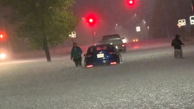 Southern Manitoba city flooded after 103 mm of rain in 4 hours