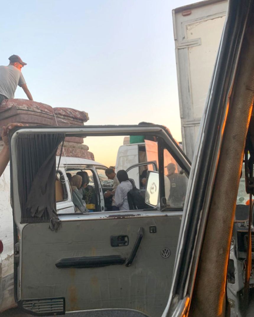 A Palestinian student flees Israel's ground incursion in Gaza City, the same week she expected to be beginning University in the US.