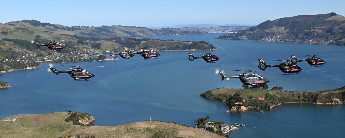 Choppers take to the skies