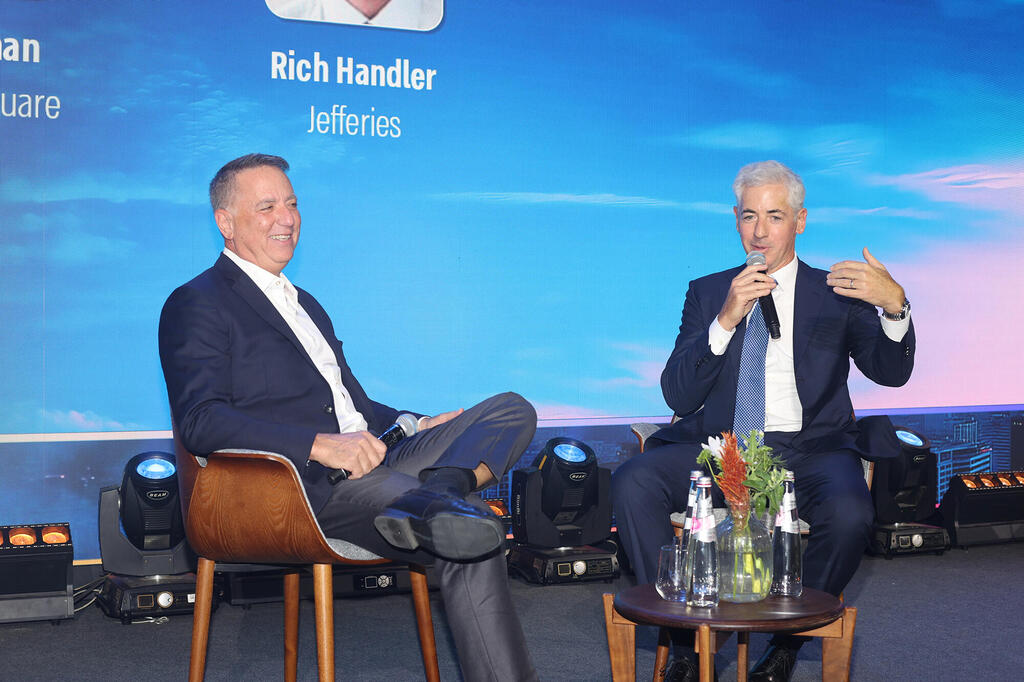 כנס ג'רני JOURNEY של EY - מימין ביל אקמן Pershing Square ריץ' הנדלר Jefferies