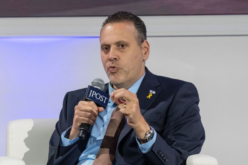 Israeli culture minister Miki Zohar speaks at the 2025 Jerusalem Post Conference in New York in May.