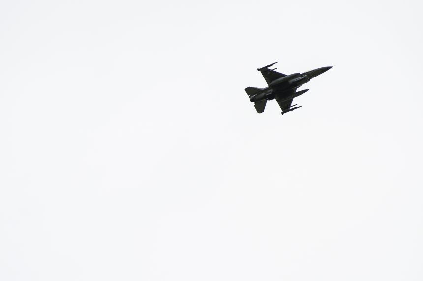 F-16 fighter aircraft pictured during military exercises of Poland and NATO allied countries in Poland on September 17.