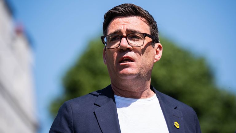 Greater Manchester mayor Andy Burnham. Pic : PA