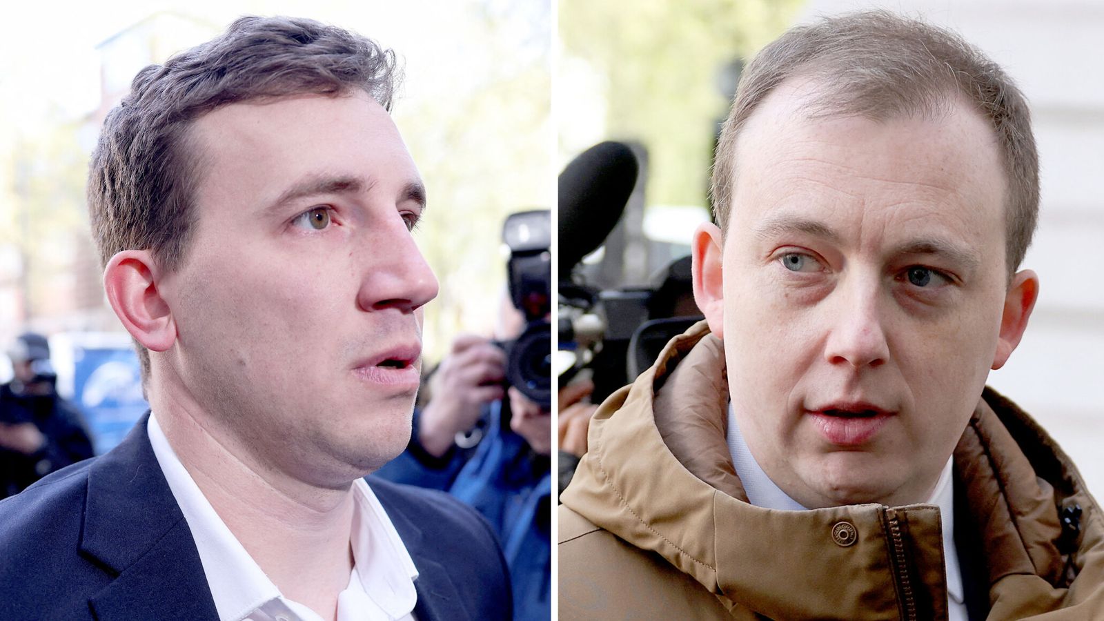Christopher Cash (L) and Christopher Berry (R) arriving at Westminster Magistrates' Court in April. Pics: Reuters