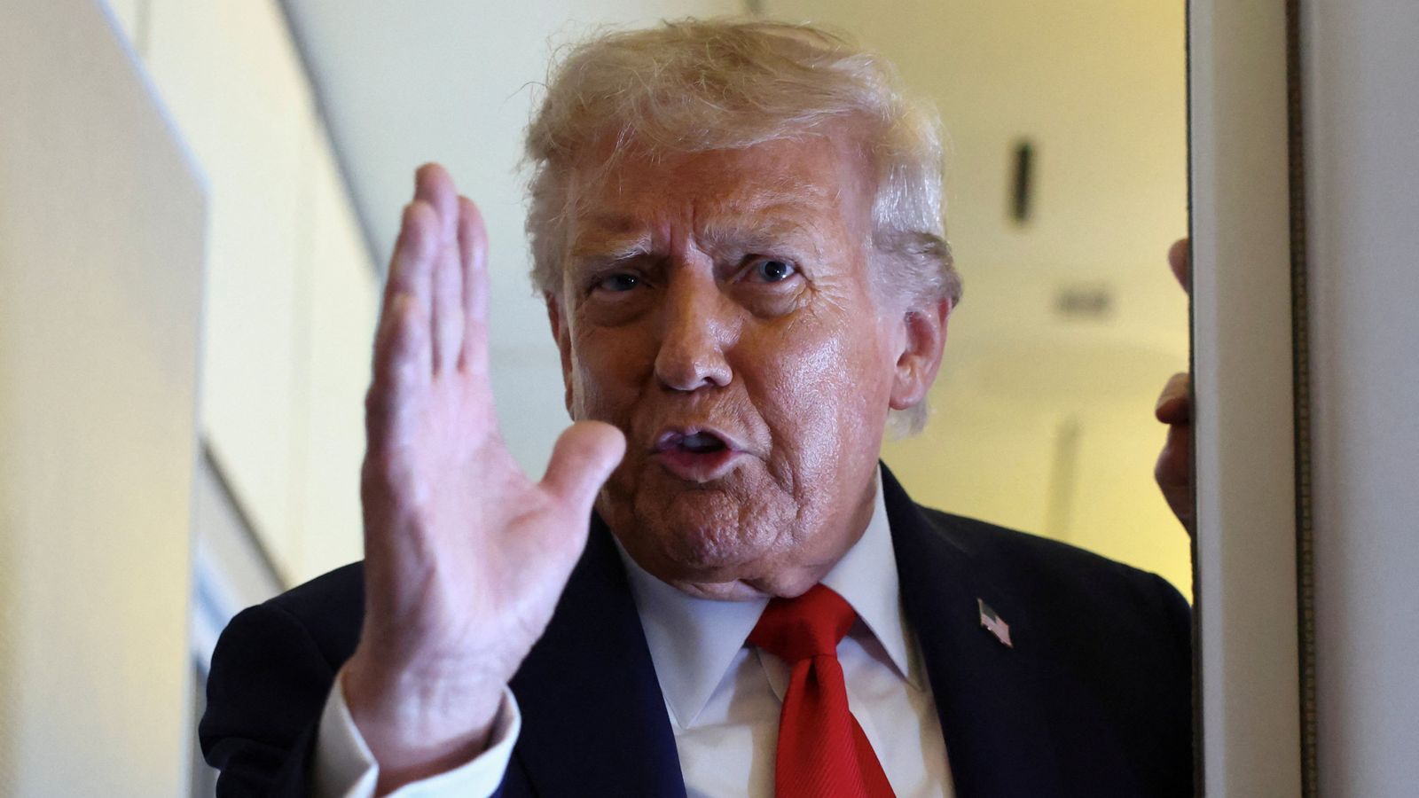 Mr Trump is expected to sign the proclamation today. (Pic: Reuters)