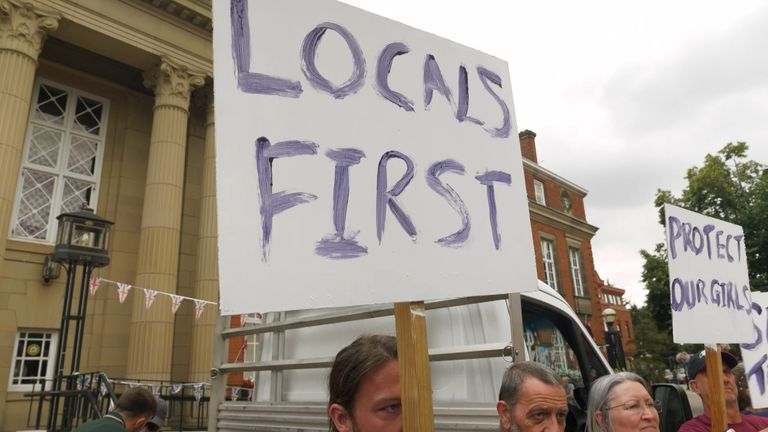 Nuneaton has seen several anti-migrant protests