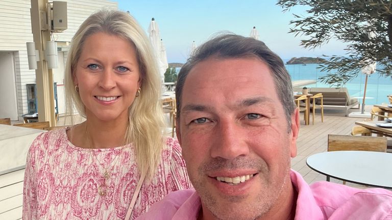 Tom Voyce and wife Anna. Pic: Northumbria Police/PA