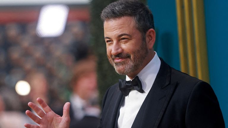 Jimmy Kimmel's show returned after less than a week off-air. Pic: Reuters