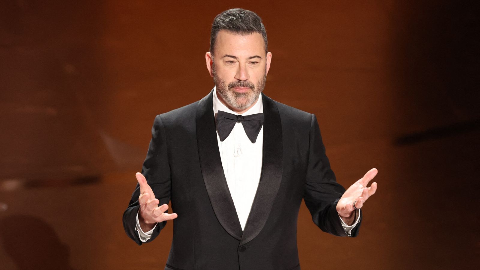 Jimmy Kimmel has hosted the Oscars during his successful presenting career. Pic: Reuters