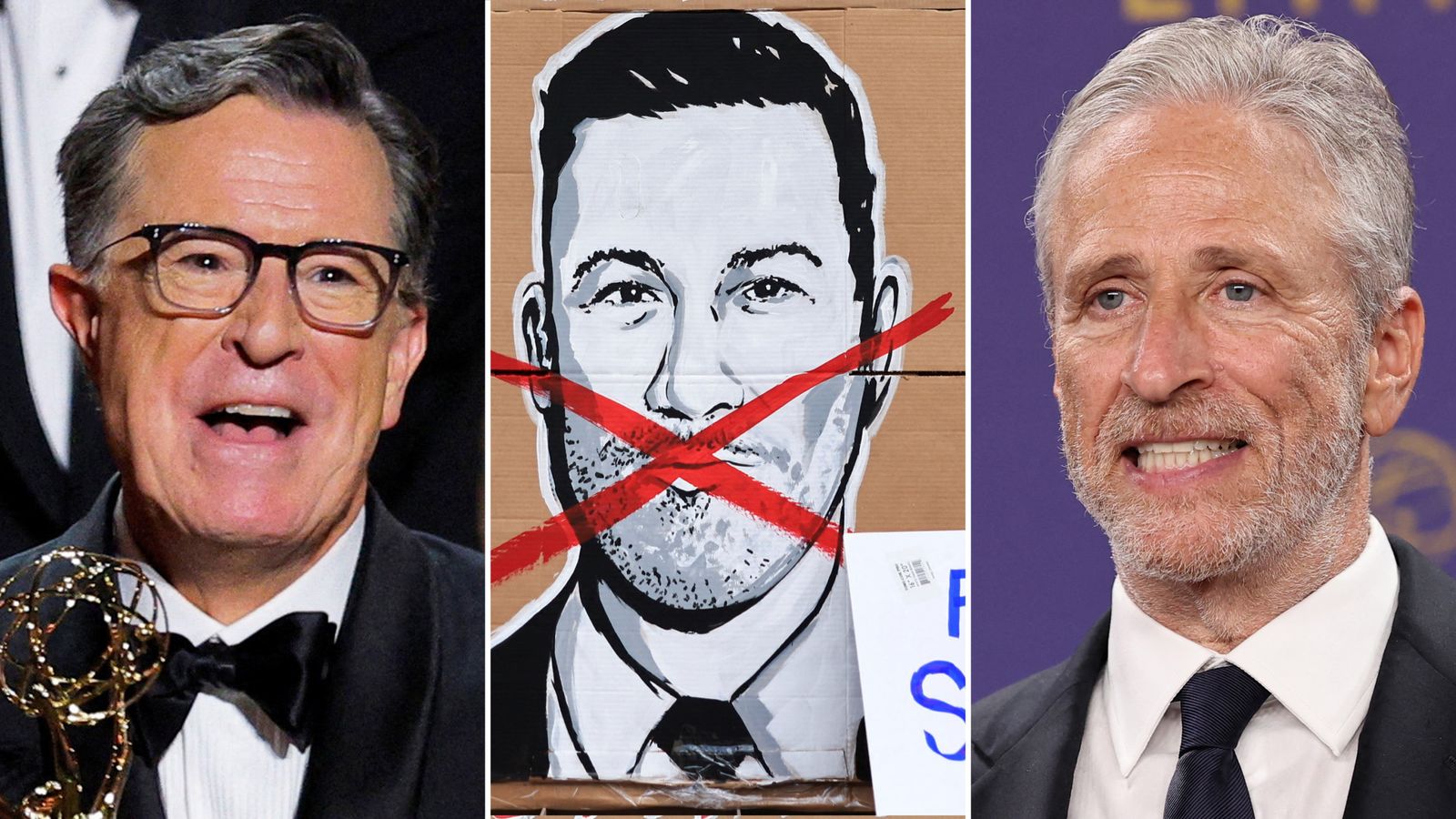 US talk show hosts mock Trump as they react to Jimmy Kimmel cancellation | Ents & Arts News