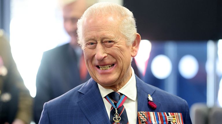 King Charles visits Coffee D'Ash in Barrow-in-Furness in September. Pic: Reuters