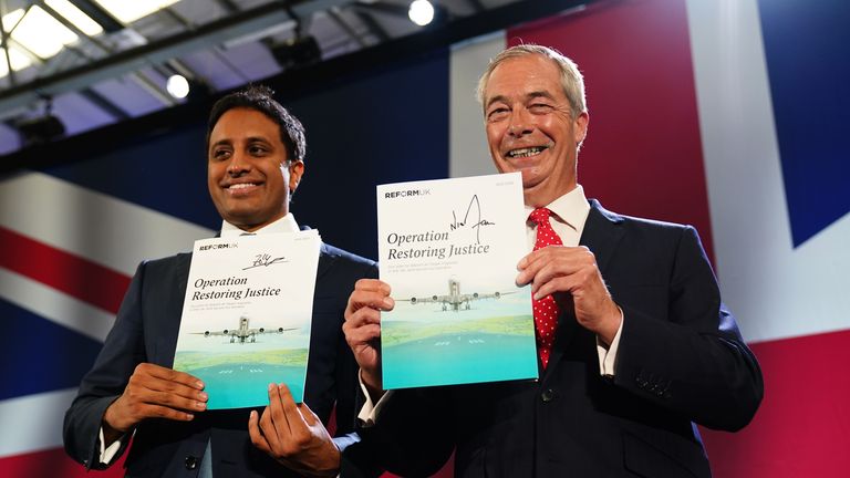 Reforn UK's Zia Yusuf has warned "activists lawyers will continue abusing the legal system" unless the government leaves the ECHR. Pic: PA